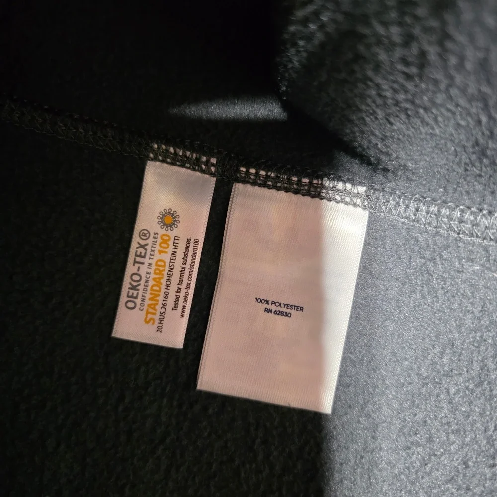 Lands End Gray Fleece Full Zip Jacket Women's Medium‎ Polyester Cozy Warm